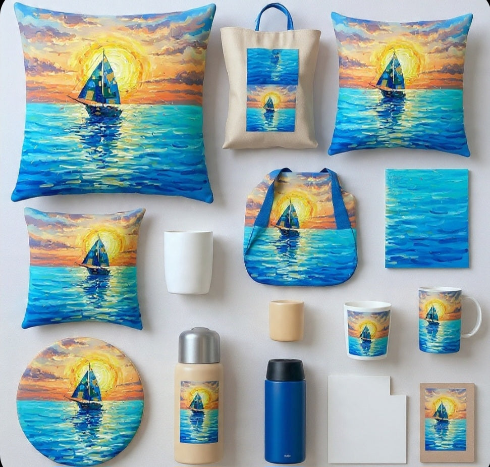 "Sunrise in the sea" Arte Digital para pensadores independientes poderosos!