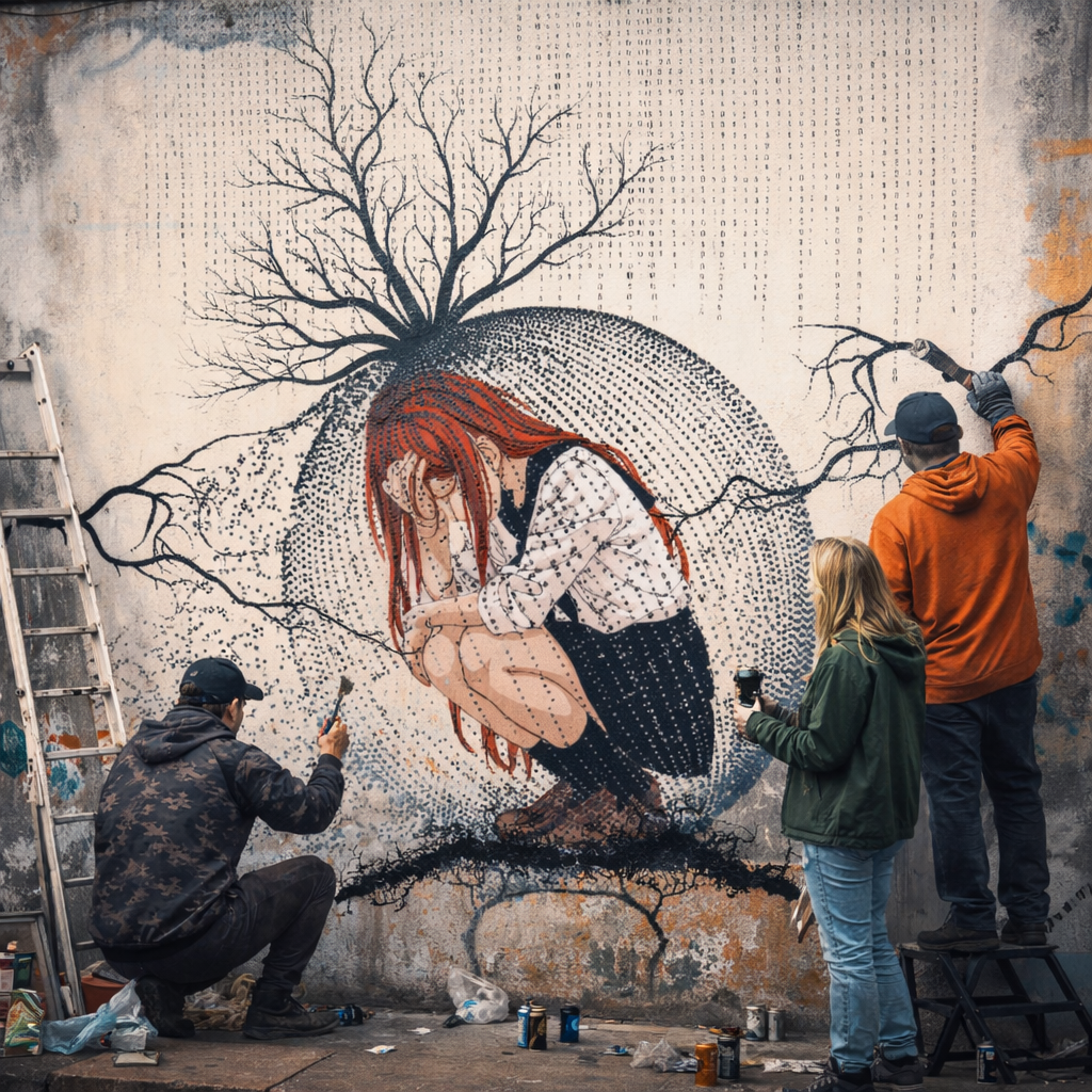 Loness Arte Digital abstracto para aquellos que piensan fuera del sistema