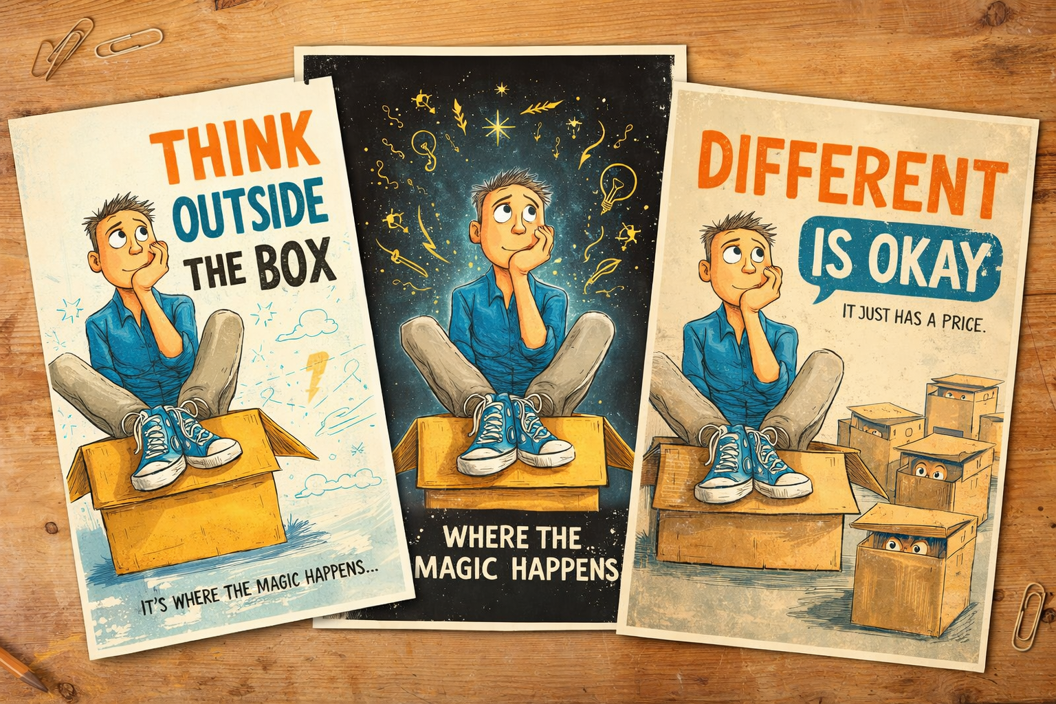 "Think outside the box"